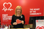 Eleanor at BHF shop in Loughton