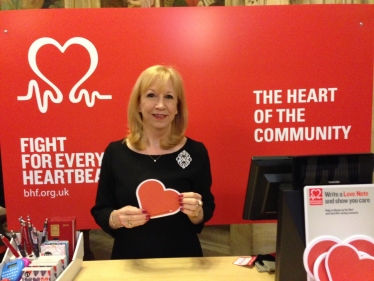 Eleanor at BHF shop in Loughton